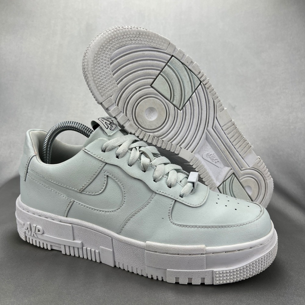 Nike‎ Air Force 1 Pixel Ghost Blue White Platform Sneakers CK6649-400 Womens 8.5